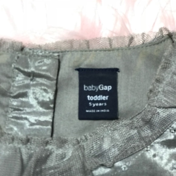GAP Girls Grey Silver Dress Size 5 - Picture 7 of 7
